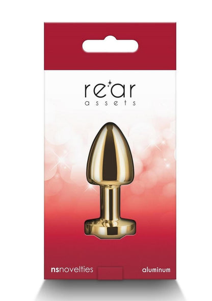 Rear Assets Petite Aluminum Anal Plug with Gem