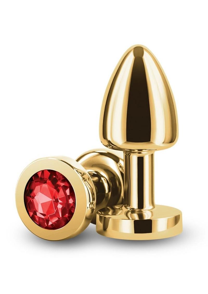 Rear Assets Petite Aluminum Anal Plug with Gem
