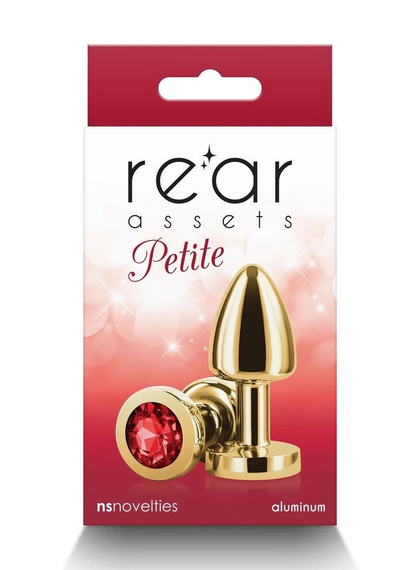 Rear Assets Petite Aluminum Anal Plug with Gem