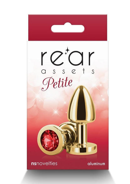 Rear Assets Petite Aluminum Anal Plug with Gem