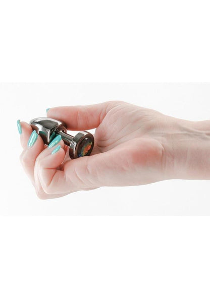 Rear Assets Petite Aluminum Anal Plug with Gem