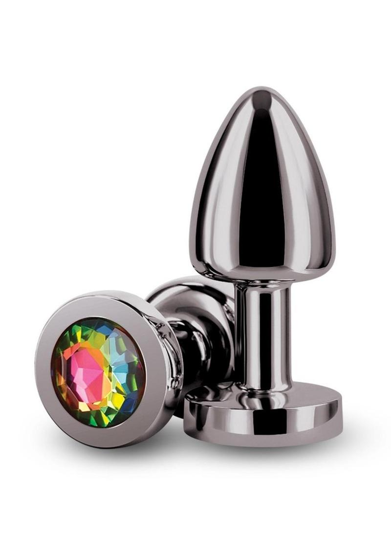 Rear Assets Petite Aluminum Anal Plug with Gem