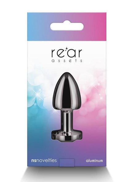 Rear Assets Petite Aluminum Anal Plug with Gem