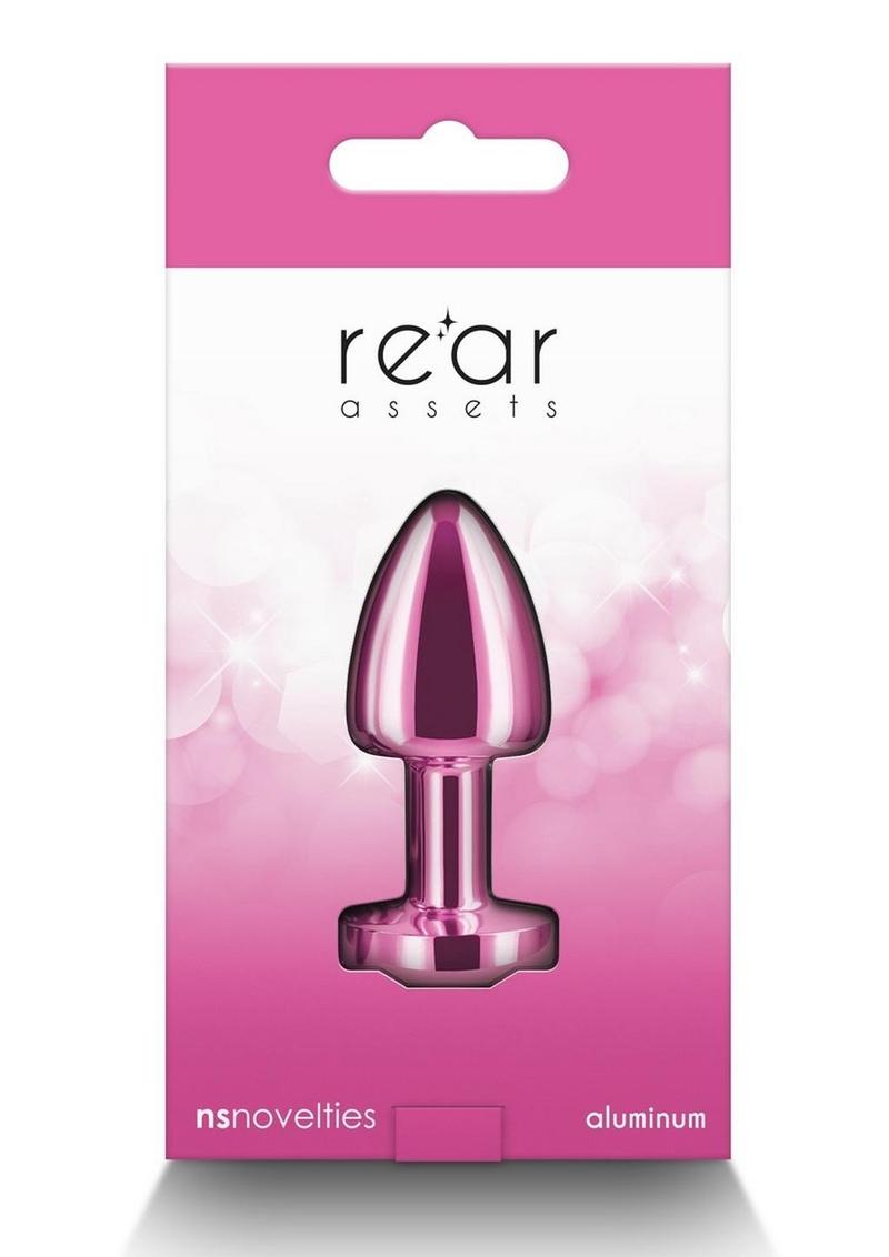 Rear Assets Petite Aluminum Anal Plug with Gem