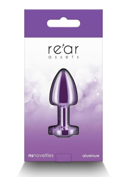 Rear Assets Petite Aluminum Anal Plug with Gem