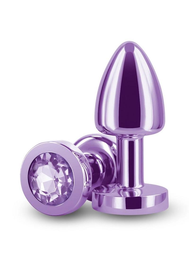 Rear Assets Petite Aluminum Anal Plug with Gem