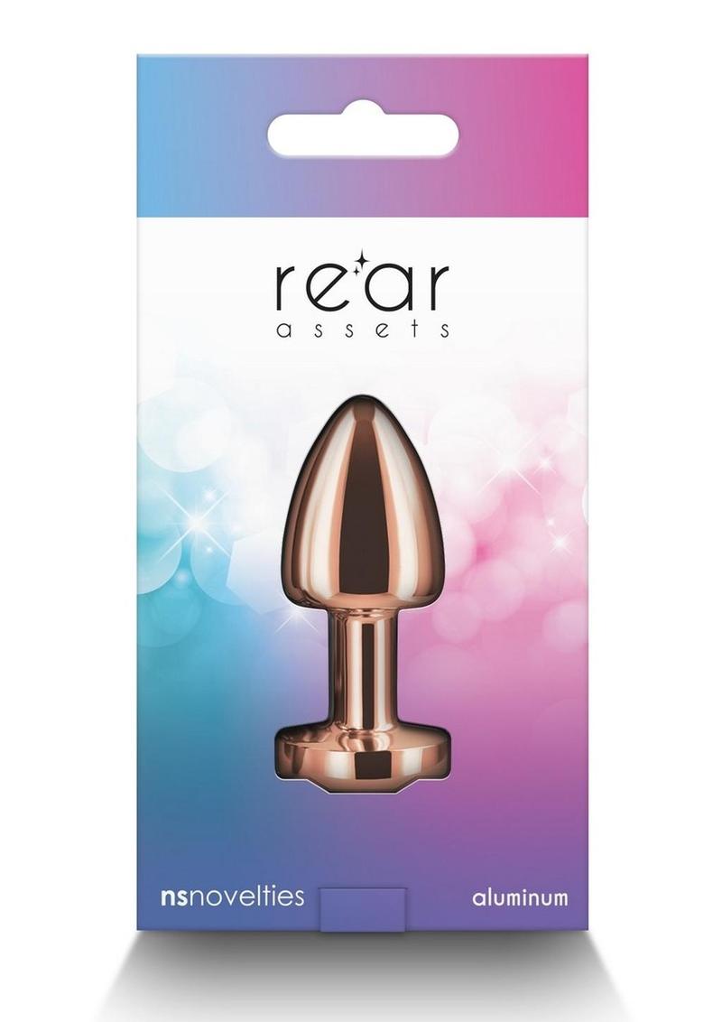 Rear Assets Petite Aluminum Anal Plug with Gem