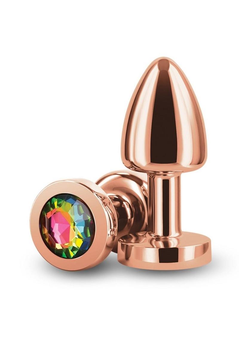 Rear Assets Petite Aluminum Anal Plug with Gem