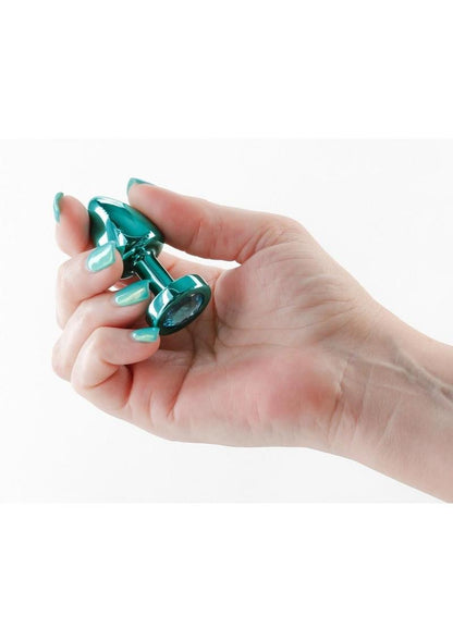 Rear Assets Petite Aluminum Anal Plug with Gem