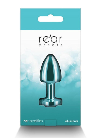 Rear Assets Petite Aluminum Anal Plug with Gem