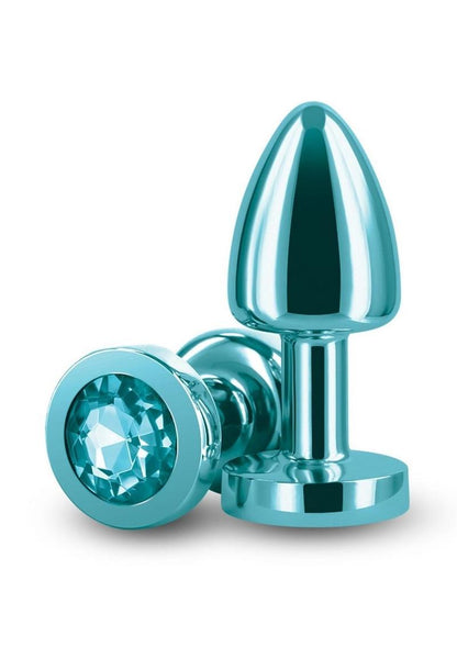 Rear Assets Petite Aluminum Anal Plug with Gem