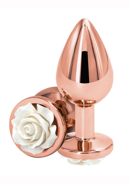 Rear Assets Rose Aluminum Elegant Anal Plug and Functional