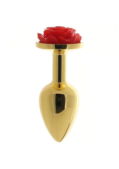 Rear Assets Rose Aluminum Elegant Anal Plug and Functional