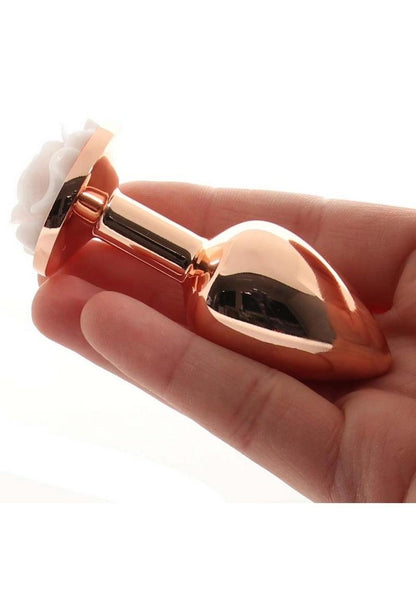 Rear Assets Rose Aluminum Elegant Anal Plug and Functional