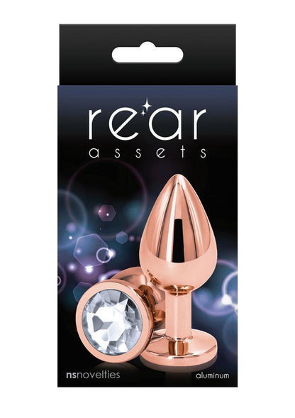 Rear Assets Rose Comfortable Gold Aluminum Anal Plug