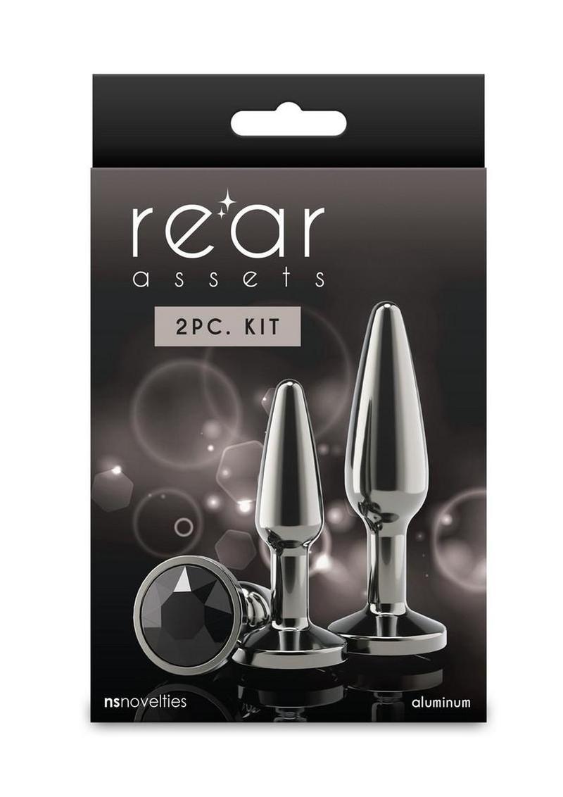 Rear Assets Chrome-Plated Tapered Anal Plugs Kit