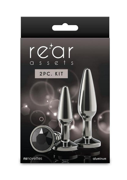 Rear Assets Chrome-Plated Tapered Anal Plugs Kit