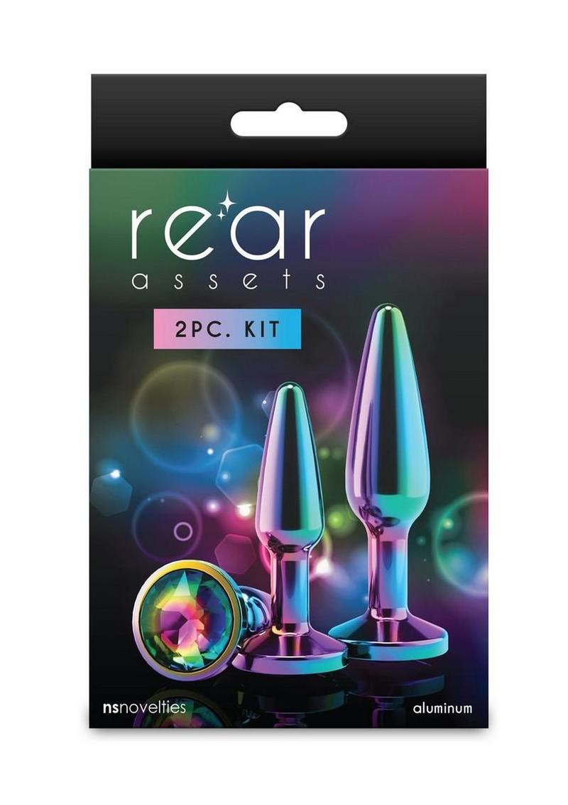 Rear Assets Chrome-Plated Tapered Anal Plugs Kit