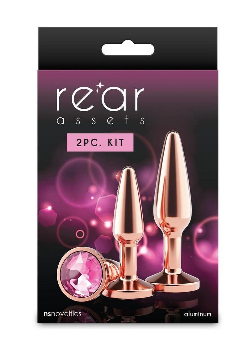 Rear Assets Chrome-Plated Tapered Anal Plugs Kit