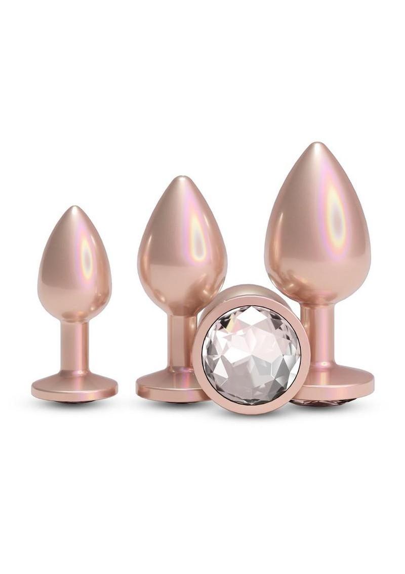 Rear Assets Chrome-Plated Tapered Anal Plugs Kit