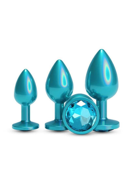 Rear Assets Chrome-Plated Tapered Anal Plugs Kit