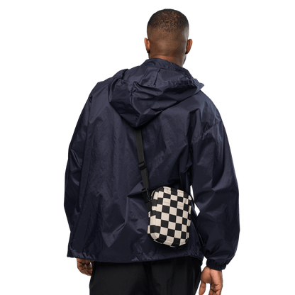 Retro Revival Checkerboard Crossbody Bag