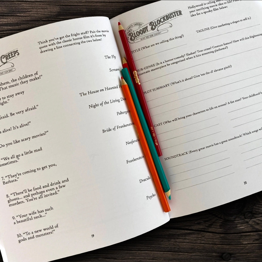 Bloodthirsty & Bewitched Adult Activity Book