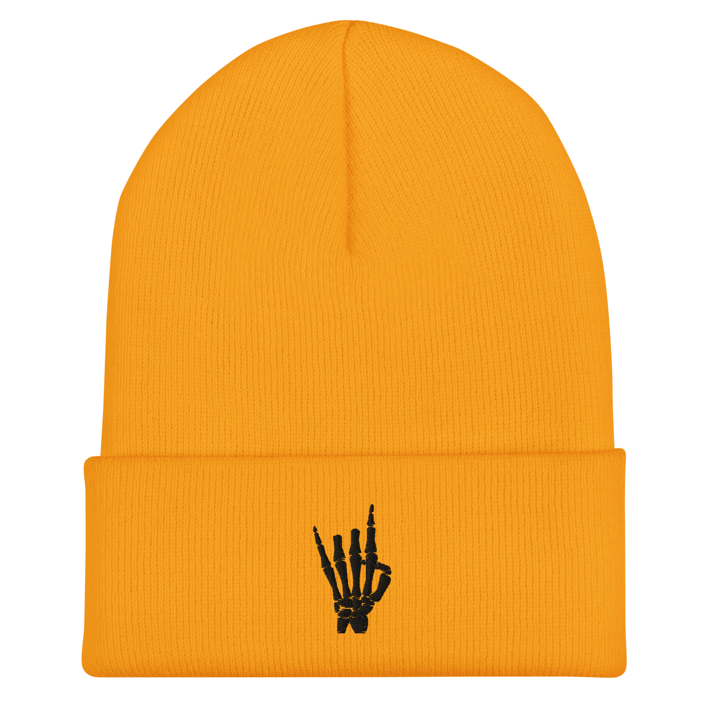 Rock On Skeleton Cuffed Beanie