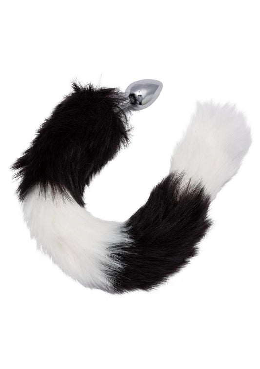 Running Wild Black & White Anal Tail - Shadow Threadz Crypt