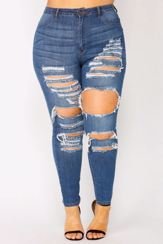 Gravewash Distressed Jeans