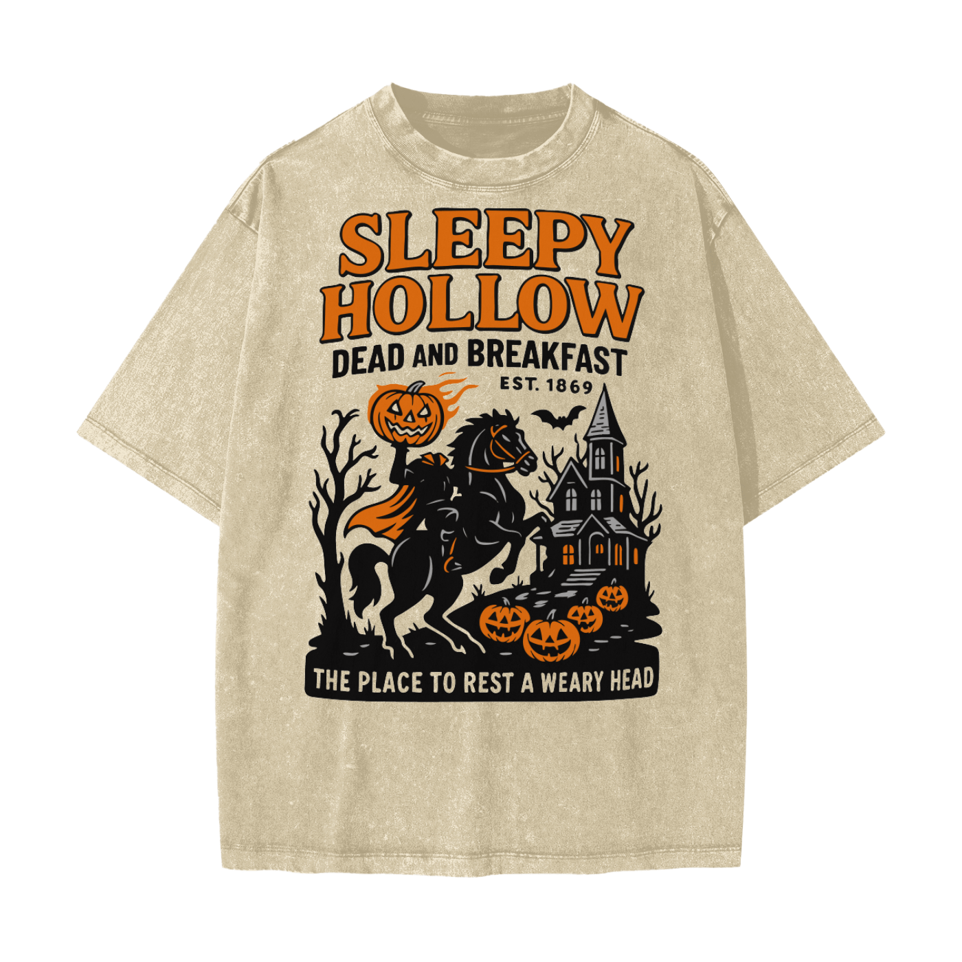 Sleepy Hollow Bed & Breakfast Acid Wash T-Shirt