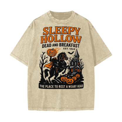 Sleepy Hollow Bed & Breakfast Acid Wash T-Shirt