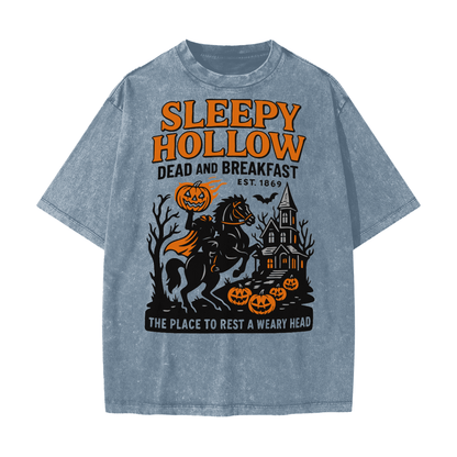 Sleepy Hollow Bed & Breakfast Acid Wash T-Shirt