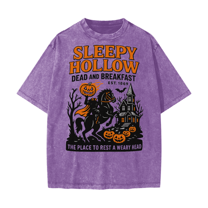 Sleepy Hollow Bed & Breakfast Acid Wash T-Shirt