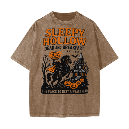 Sleepy Hollow Bed & Breakfast Acid Wash T-Shirt