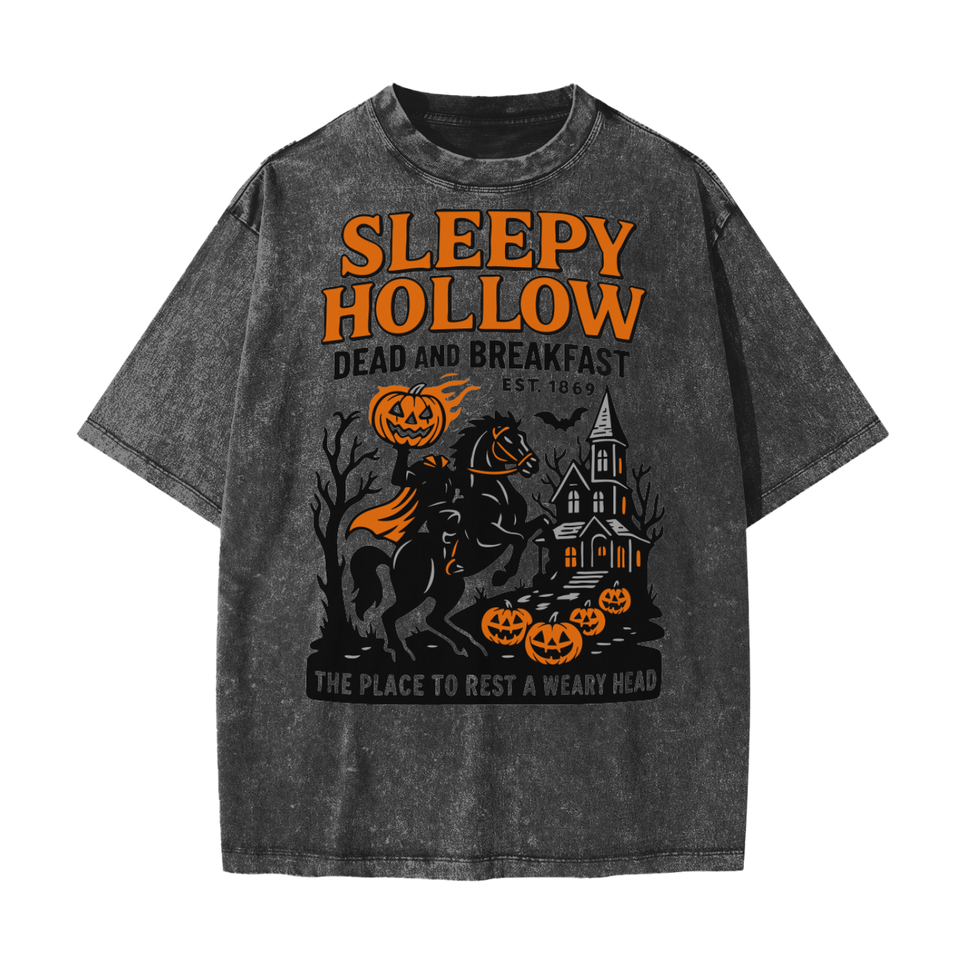 Sleepy Hollow Bed & Breakfast Acid Wash T-Shirt