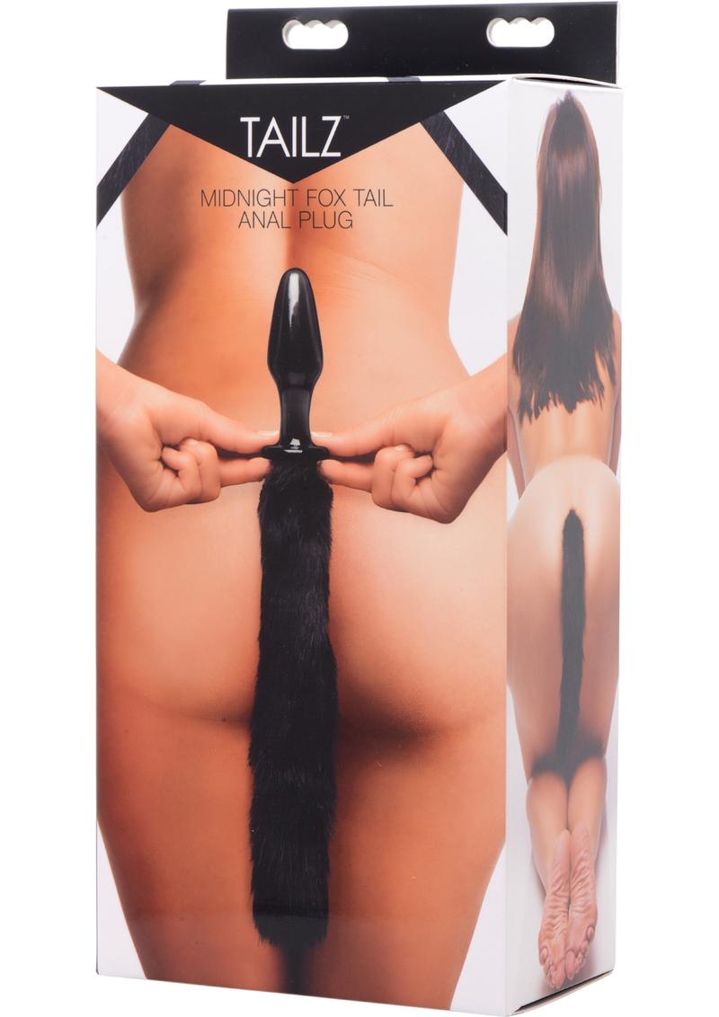 Tailz Midnight Fox Glass Butt Plug - Shadow Threadz Crypt