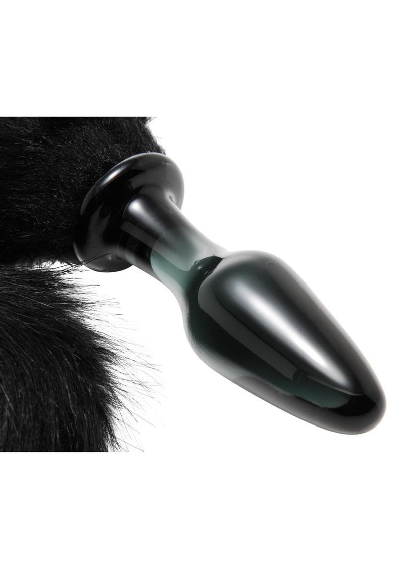 Tailz Midnight Fox Glass Butt Plug - Shadow Threadz Crypt
