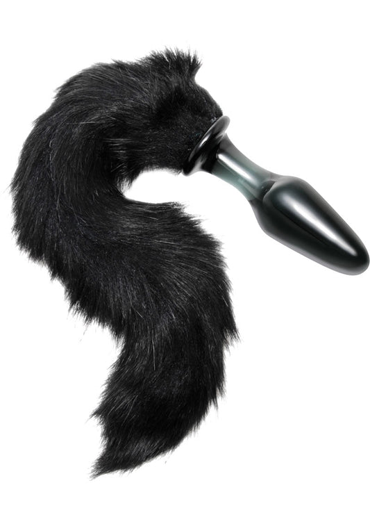 Tailz Midnight Fox Glass Butt Plug - Shadow Threadz Crypt