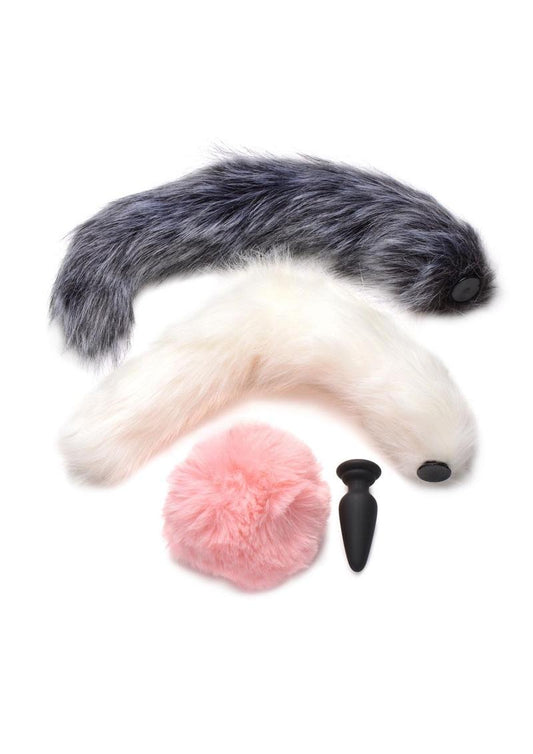 Tailz Trio Silicone Anal Plug - Shadow Threadz Crypt
