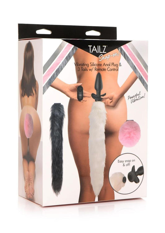 Tailz Trio Vibrating Silicone Anal Plugs - Shadow Threadz Crypt