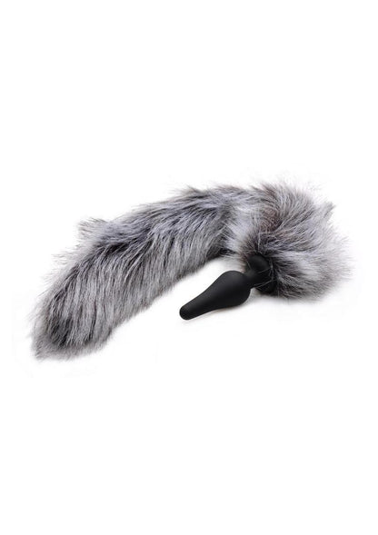Tailz Grey Wolf Tail Anal Plug And Ears Set