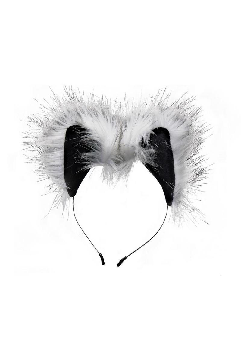Tailz Grey Wolf Tail Anal Plug And Ears Set