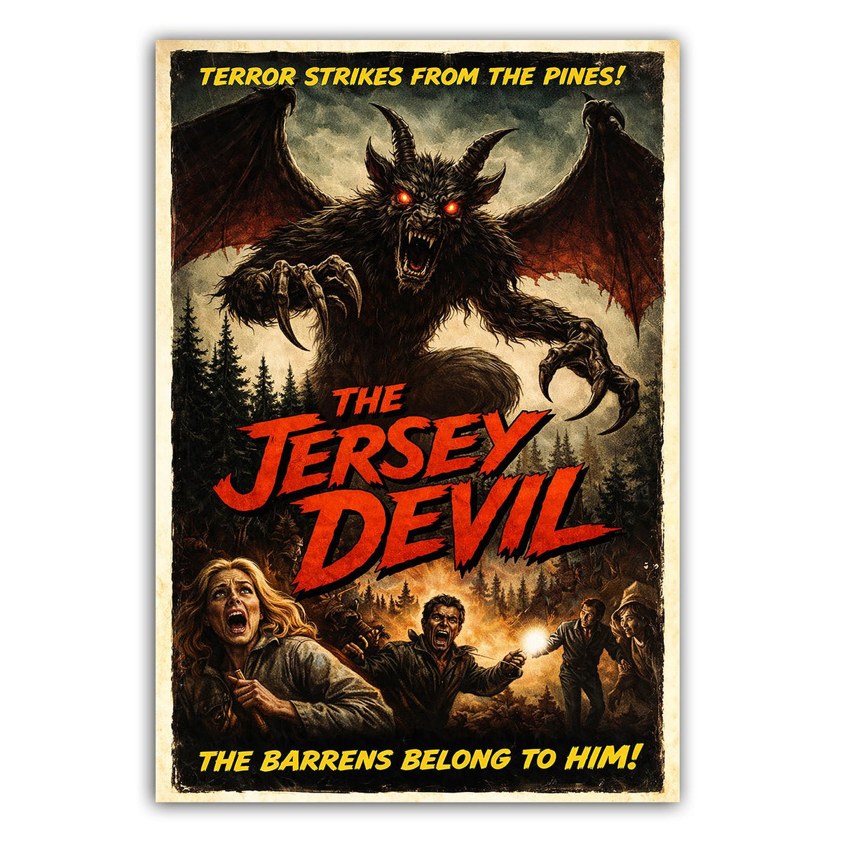 The Jersey Devil Horror Movie Poster Sticker