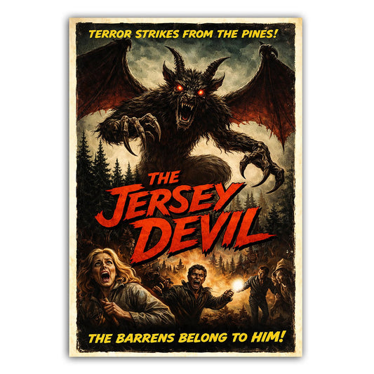 The Jersey Devil Horror Movie Poster Sticker