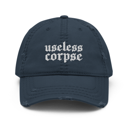 Useless Corpse Gothic Distressed Dad Cap