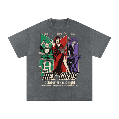 Vintage Hex Girls Acid Wash Oversized Tee