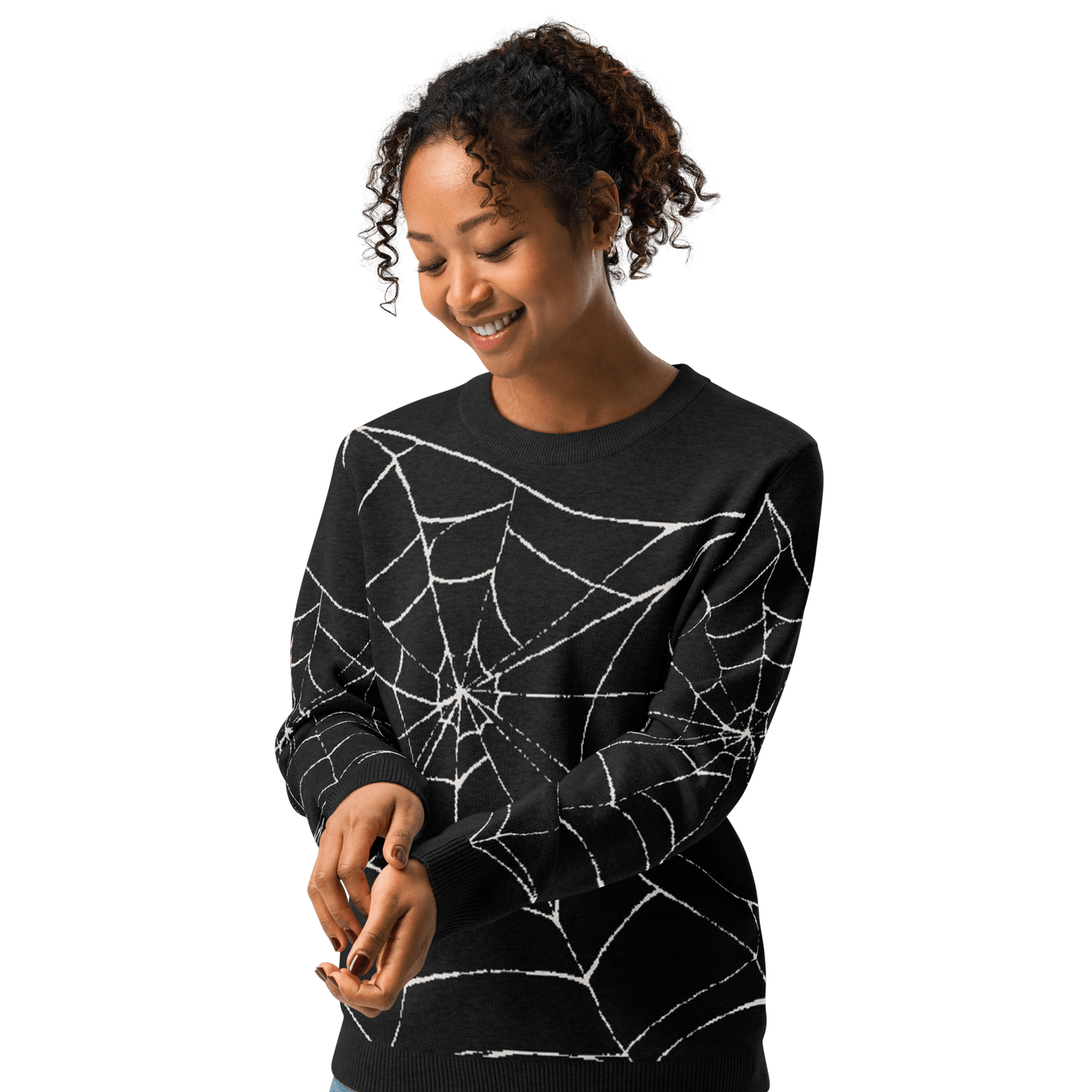 Web Weaver Knit Crew Neck Sweater