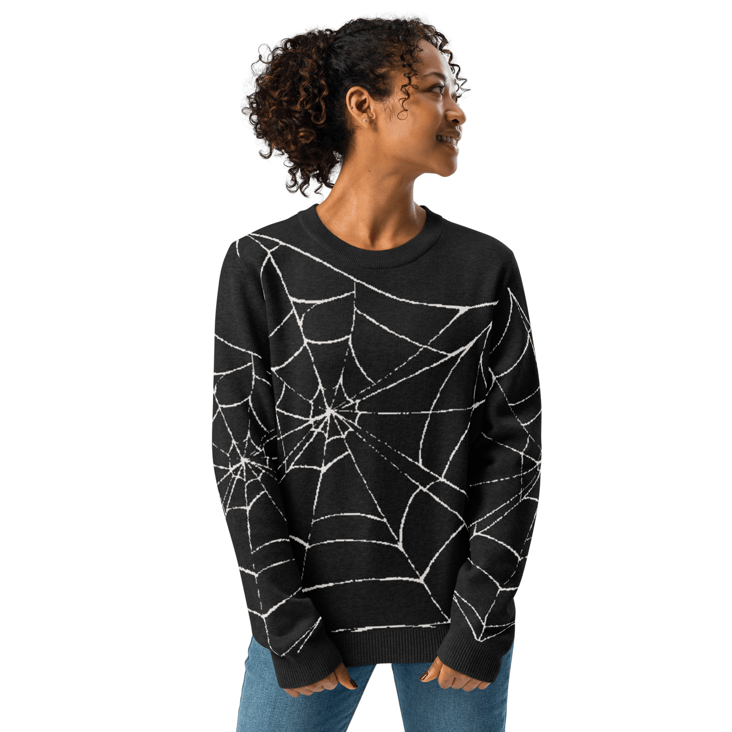 Web Weaver Knit Crew Neck Sweater