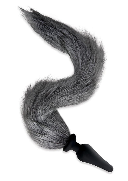 Foxtail Furry 16in Silicone Butt Plug - Shadow Threadz Crypt